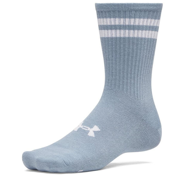 Gray Blue - Under Armour - Ua Essential 6pk Crew Sock Unisex Adults
