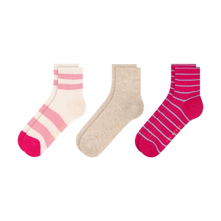 Ted Baker Women's Pink Quarter Socks in Size 4 -8, Sports Direct
