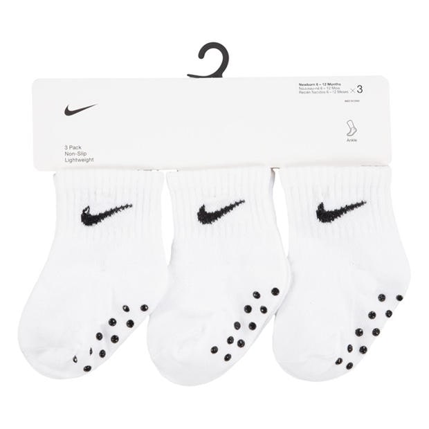 White/Black - Nike - Core Swoosh Gripper Trainer Socks