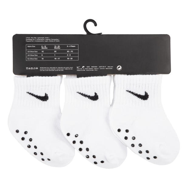 White/Black - Nike - Core Swoosh Gripper Trainer Socks