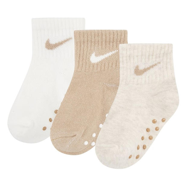 Pale Ivory - Nike - Core Swoosh Gripper Trainer Socks