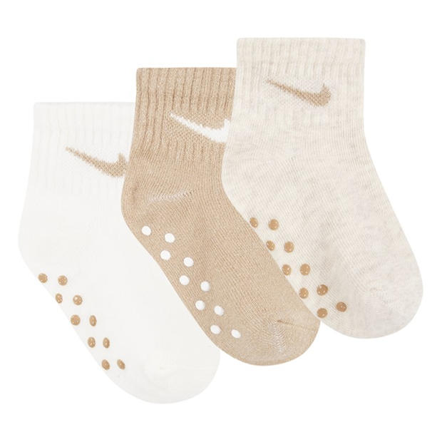 Pale Ivory - Nike - Core Swoosh Gripper Trainer Socks