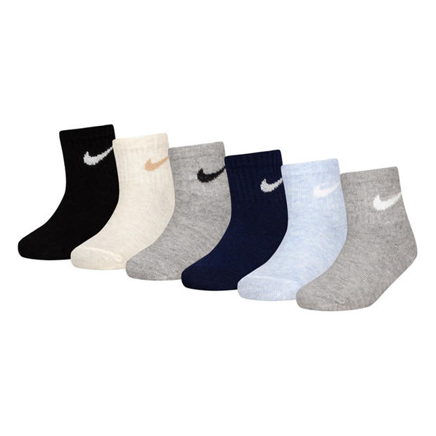 Ivory Heather - Nike - Pack Toddler Quarter Socks