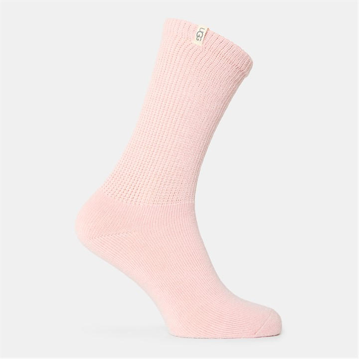 Ugg Women's Pink Shealy Textured Cozy Fluffy Socks, Sports Direct