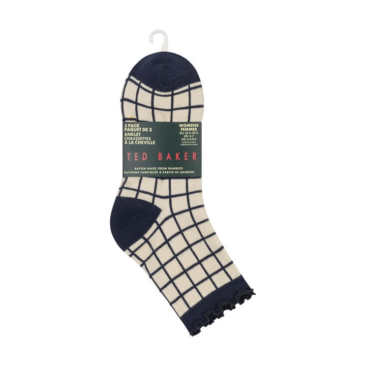 Ted Baker Women's  Ruffle Ankle Socks in Size 4 -8, Sports Direct
