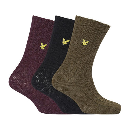 Lyle and Scott - 3 Pack of Chunky Knitted Socks