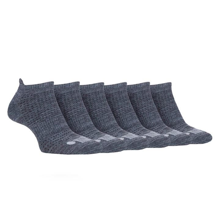 Jeep Men's Grey 6 Pack Trainer Socks in Size 7 - 11, Sports Direct
