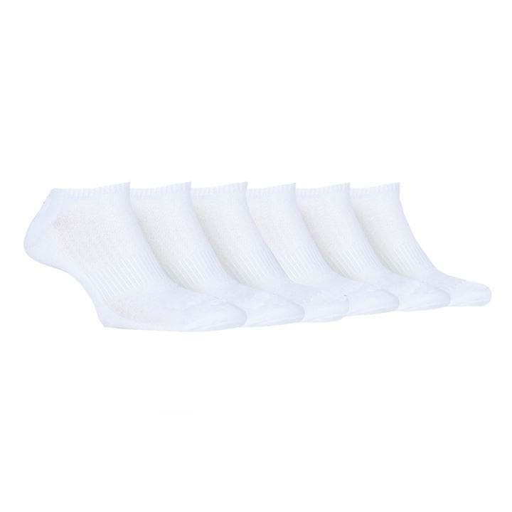 Jeep Women's White 6 Pack Trainer Socks in Size 4 -8, Sports Direct
