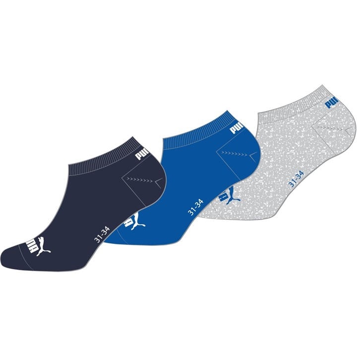 Puma  Kids Blue Trainer Socks in Size 9–11.5, Sports Direct