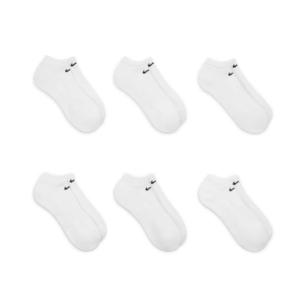 White/Black - Nike - Men's 6 Pack No Show Trainer Socks