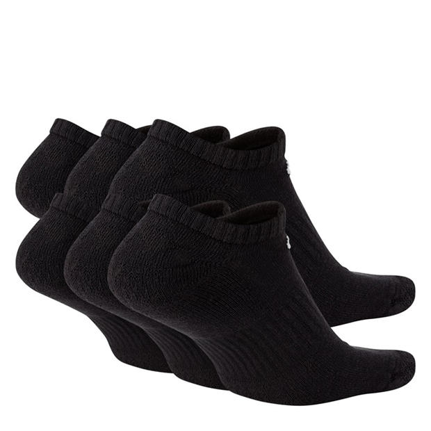 Черно/Бяло - Nike - Men's 6 Pack No Show Trainer Socks