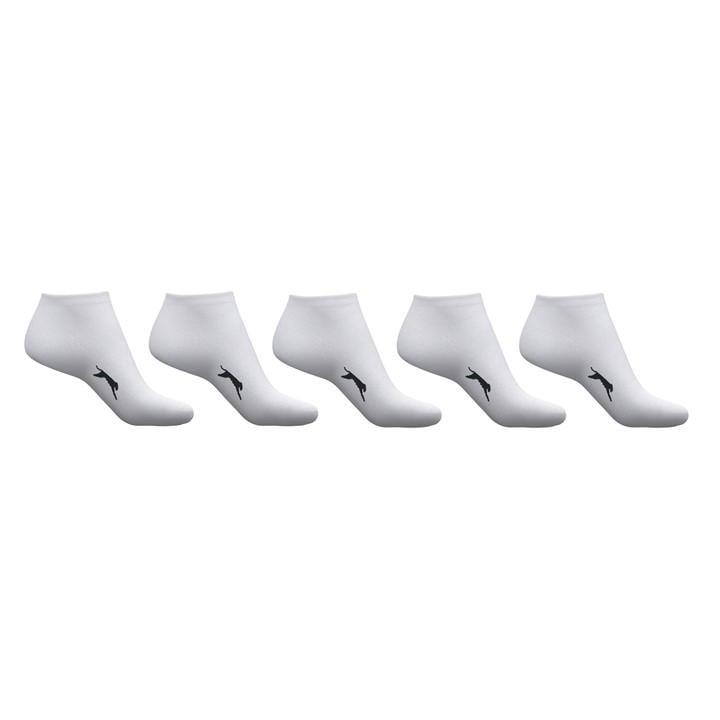 Slazenger Boys White 5 Pack Trainers Socks in Size C8 - C13, Sports Direct
