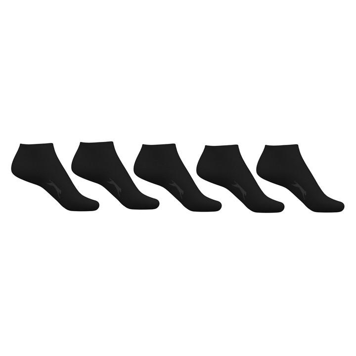 Slazenger Men's Black 5 Pack Trainer Socks Size 7-11 in Size 7 - 11, Sports Direct