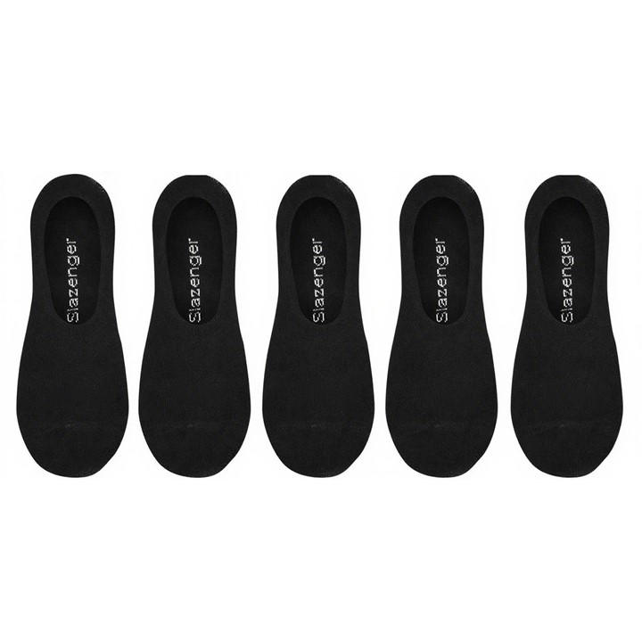 Slazenger Men's Black 5 Pack Invisible Socks in Size 7 - 11, Sports Direct