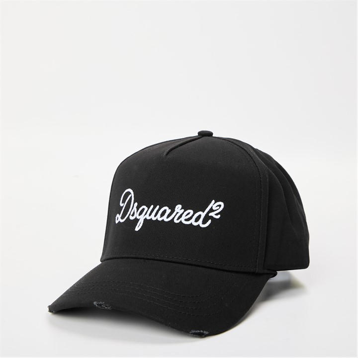 Dsquared2 Men's Black Dsq Signature Baseball Cap in Size Mens, Sports Direct