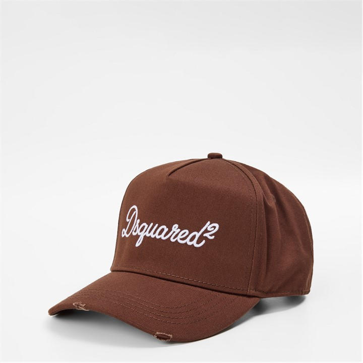 Dsquared2 Men's Brown Dsq Signature Baseball Cap in Size Mens, Sports Direct