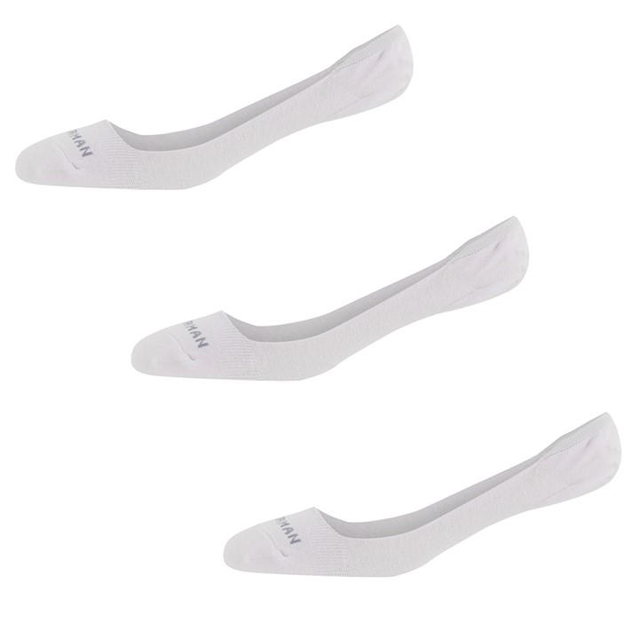 Ben Sherman Men's White 3 Pack Liner Socks Makalu in Size 7 - 11, Sports Direct