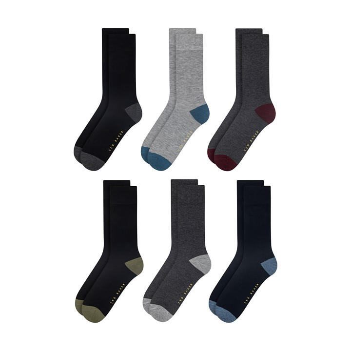 Ted Baker Men's Black Formal Crew Socks in Size 7 - 11, Sports Direct