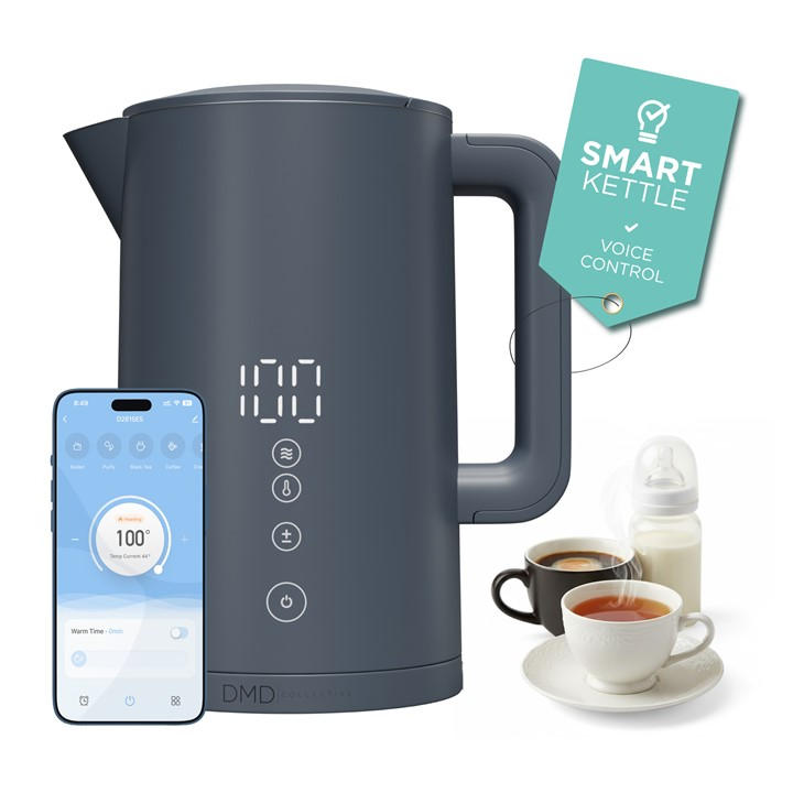 Dmd Collective  Blue  Digital Smart Kettle, App Operated With Alexa in Size 1.5L, Sports Direct