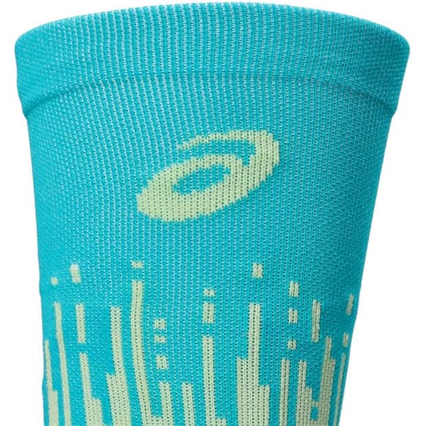 Yellow/Aqua - Asics - Men's Crew Socks