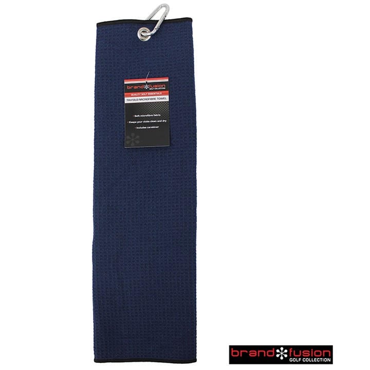 Brand Fusion  Blue Tri Fold Microfibre Towel, Sports Direct