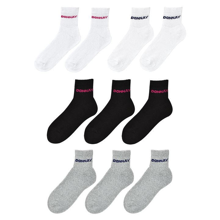 Donnay  Kids  10 Pack Quarter Socks  in Size C8 - C13, Sports Direct