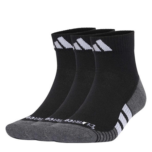 adidas - Unisex Cushioned Cotton Quarter Socks 3 Pack