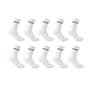 White - Donnay - 10 Pack Quarter Socks Plus Size 12+