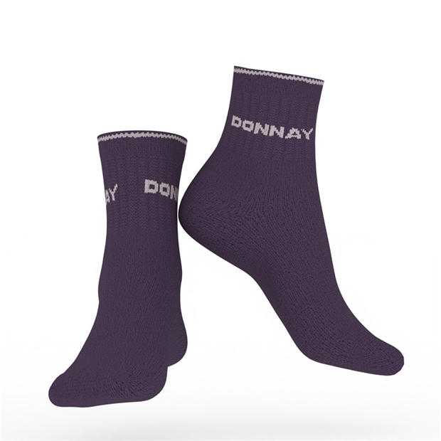 Bright Asst - Donnay - 10 Pack Quarter Socks Plus Size 12+