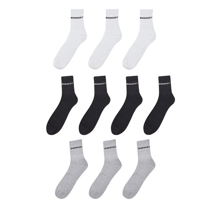 Donnay   10 Pack Quarter Socks Plus Size 12+ in Size 12+, Sports Direct