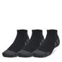Black/Jet Gray - Under Armour - Trainer Socks