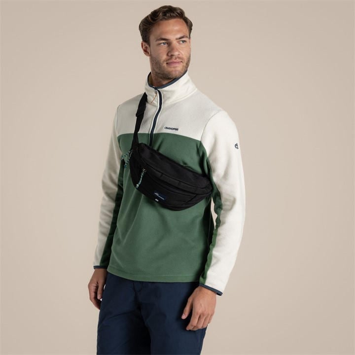 Craghoppers  Black 1.5L Kiwi Ii Water-Repellent Bum Bag in Size Single, Sports Direct