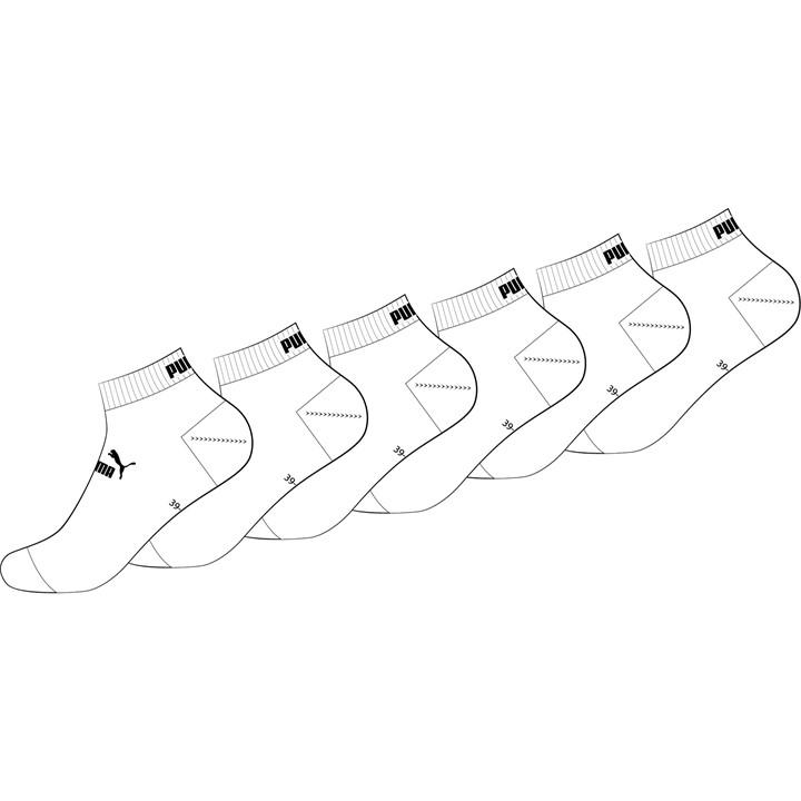 Puma  White Quarter Socks in Size 9–11.5, Sports Direct