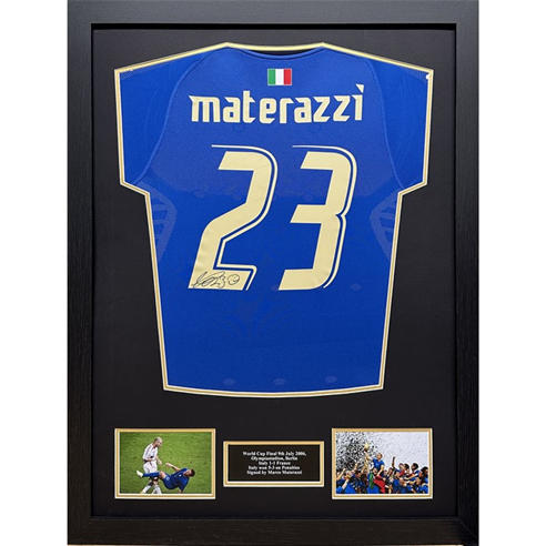 AllStarSignings Ltd - Marco Materazzi signed Italy shirt