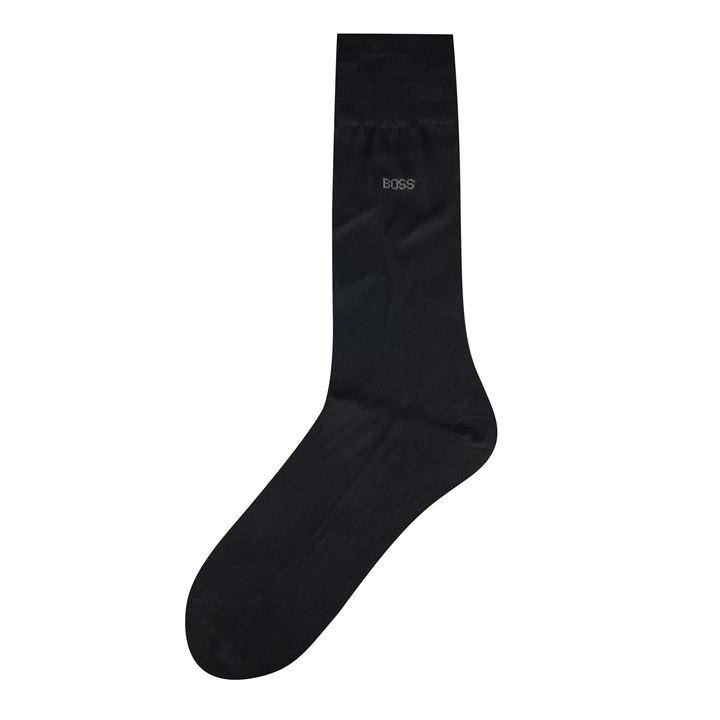 Boss Men' Black George Plain Socks in Size S, Sports Direct