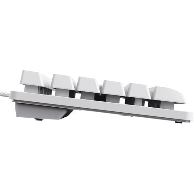 White - Trust - GXT 833W Thado TKL Illuminated RGB Gaming Keyboard
