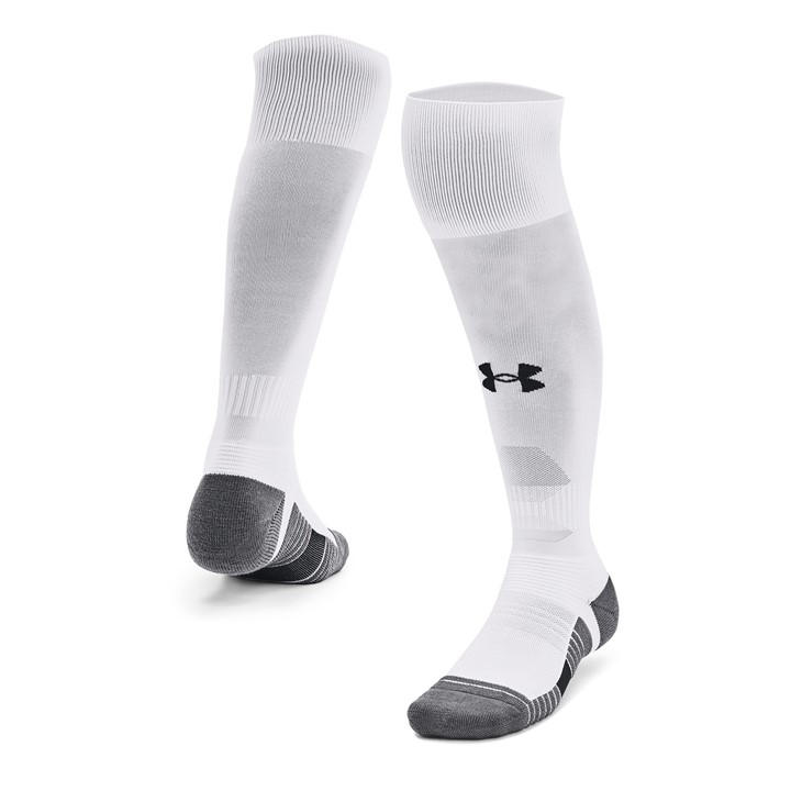 Under Armour  White Over The Calf Football Socks in Size 12+, Sports Direct