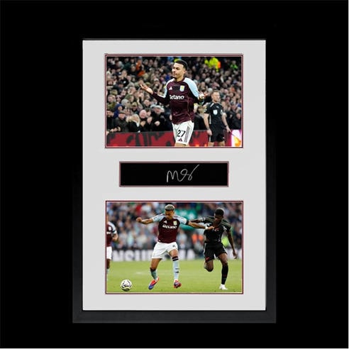 The Fan Cave - Morgan Rogers Signed Aston Villa Plaque Iconic