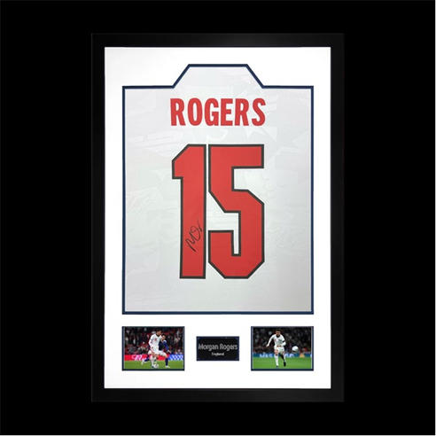 The Fan Cave - Morgan Rogers Signed England Home Shirt Premium