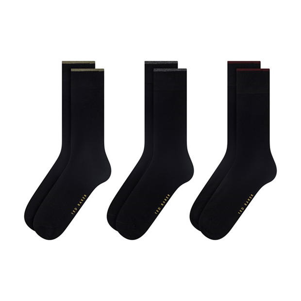 Blk/Blk/Blk - Ted Baker - Men's Formal Crew Socks