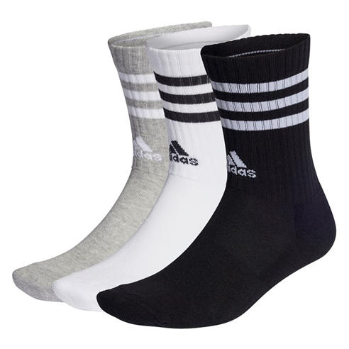 adidas - 3 Stripes Cushioned Crew Socks 3 Pack