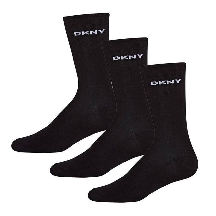 Dkny Women's Black 3 Pack Dress Socks Paige in Size 4 -8, Sports Direct