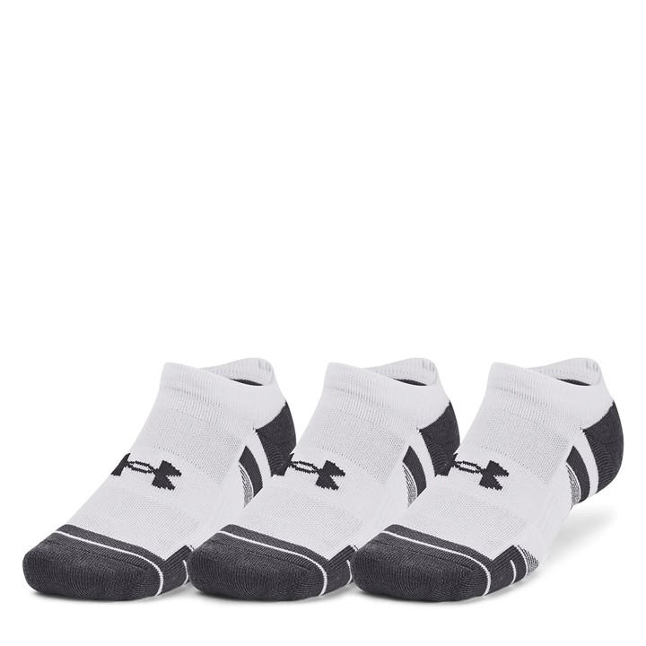 Under Armour  White Ua Performance Tech 3-Pack No Show Socks in Size 6 - 12 Months, Sports Direct