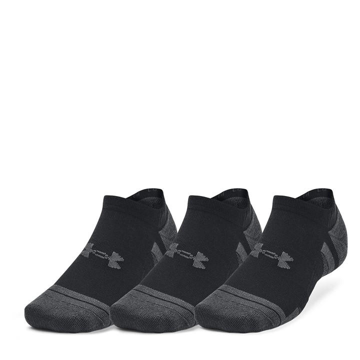 Under Armour  Black Ua Performance Tech 3-Pack No Show Socks in Size 6 - 12 Months, Sports Direct