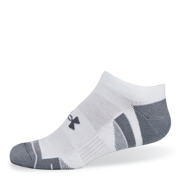 NS White - Under Armour - UA Performance Tech 3-Pack No Show Socks Unisex