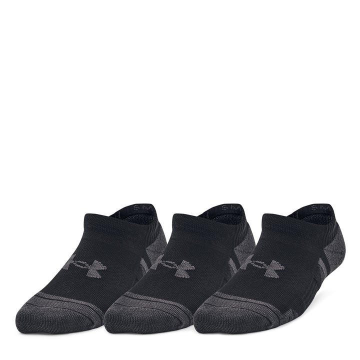 Under Armour  Kids Black Ua Performance Tech 3-Pack No Show Socks Kids' in Size C8 - C13, Sports Direct