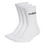 White/Black - adidas - Linear Crew Cushioned Socks 3 Pack