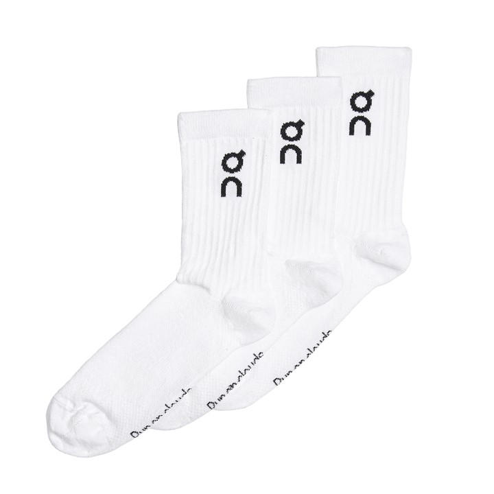 On Unisex White Adults Logo Socks High 3-Pack - Image 5