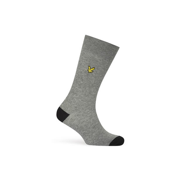 Black/Grey Marl - Lyle and Scott - Men's Crew Socks