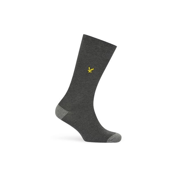 Black/Grey Marl - Lyle and Scott - Men's Crew Socks